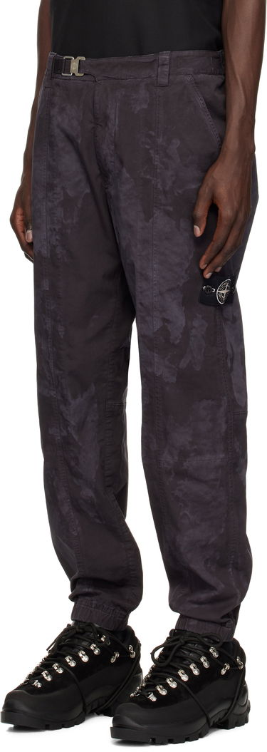 Cargo hlače Stone Island Stone Island Broken Twill 'OLD' Effect Cargo Pants Črna | K1S15 3100007 S0B78, 3