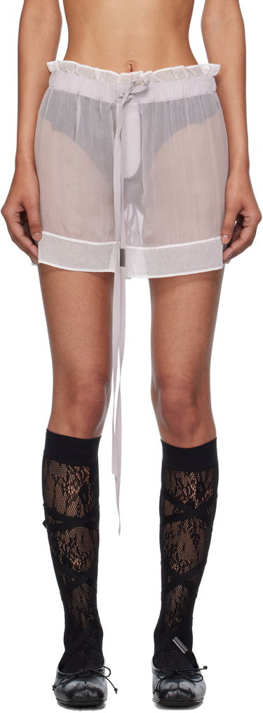 Kratke hlače Ann Demeulemeester Ann Demeulemeester Gilla Lace Boxer Shorts Siva | B0012822-FA608-050, 0