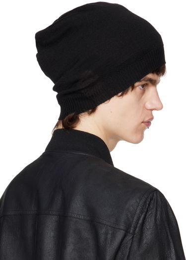 Beanie Rick Owens Rick Owens Hollywood Medium Beanie Črna | RU01E5494 M, 2