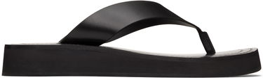 Oblačila The Row The Row Ginza Platform Flip-Flop Sandals Črna | F1159-L52, 0