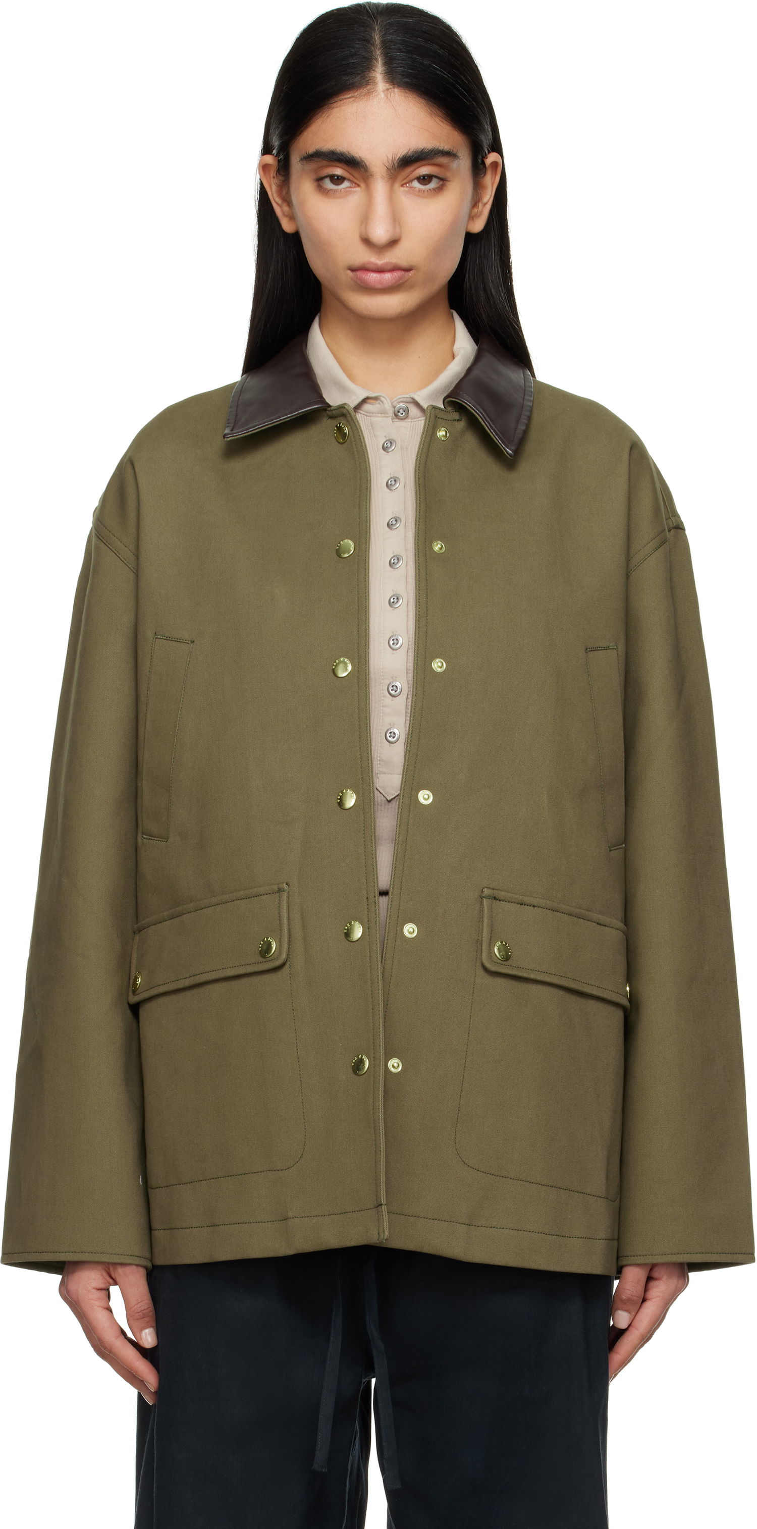 Jakna rag & bone Rag & Bone Cassidy Cotton Jacket Zelena | WAW24F20167516, 0
