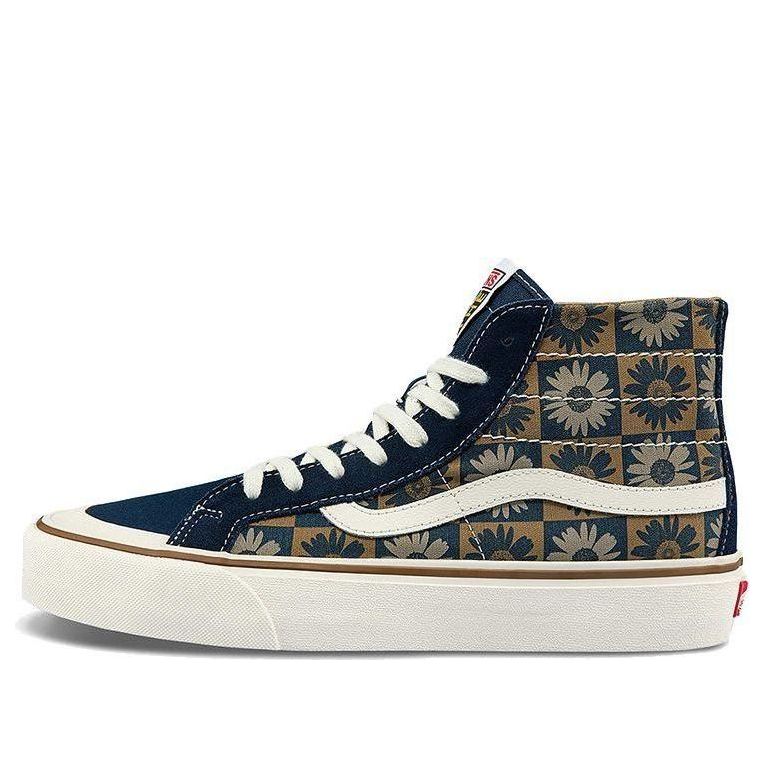 Superge in čevlji Vans SK8-Hi Checkerboard Floral Modra | VN0A3MV1A5A
