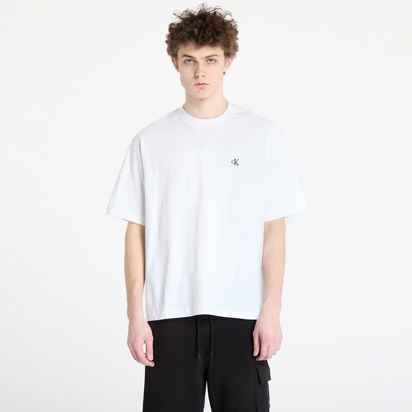 Majica CALVIN KLEIN Calvin Klein Jeans Relaxed Archive Logo T-Shirt Bela | LV040HM229 YAA