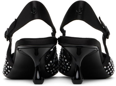 Superge in čevlji Jimmy Choo Jimmy Choo Amel 50 Crystal Slingback Heels Črna | AMEL 50 QHS, 1