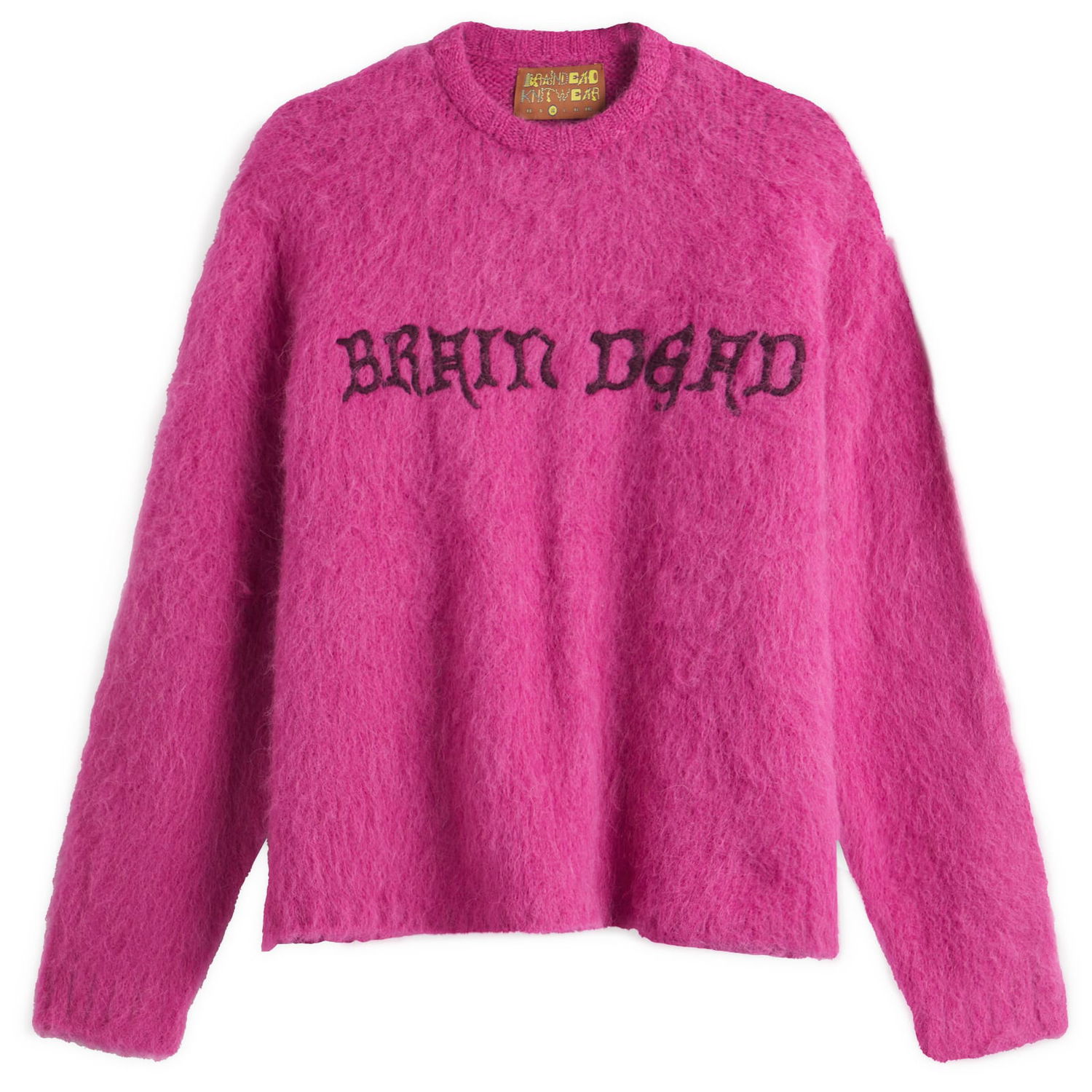 Pleteni pulover Brain Dead Brain Dead Boxy Knit Jumper, Size Large Roza | BDS25O12O043-FUC, 1