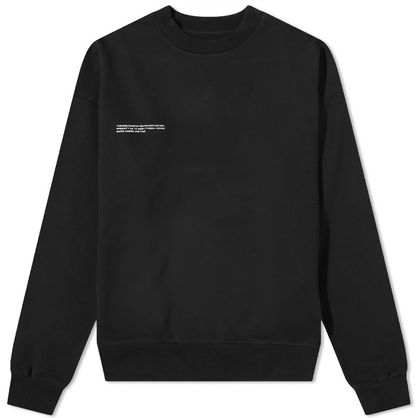 Pleteni pulover PANGAIA Pangaia 365 Crewneck Sweatshirt Črna | 100001839868