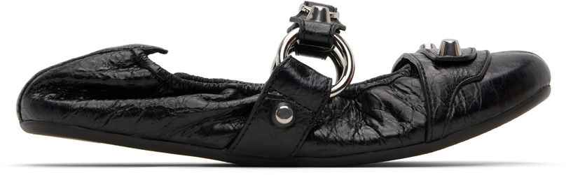 Superge in čevlji Balenciaga Balenciaga City Ballerina Flats Črna | 828095WAD4V
