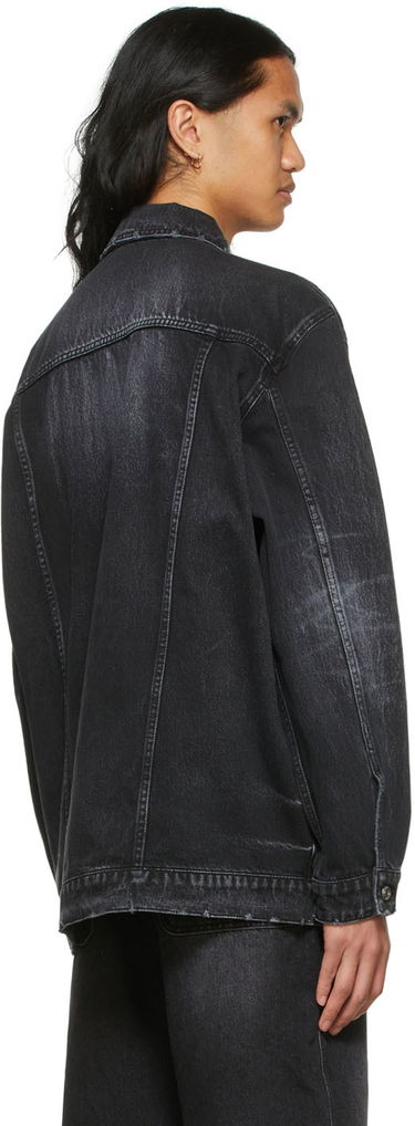 Jakna We11done We11done Graphic Print Denim Jacket Črna | WD-DJ1-22-356-U-WB, 2