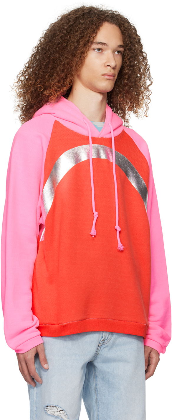 Pulover ERL Rainbow Print Hoodie Rdeča | ERL07T033, 1