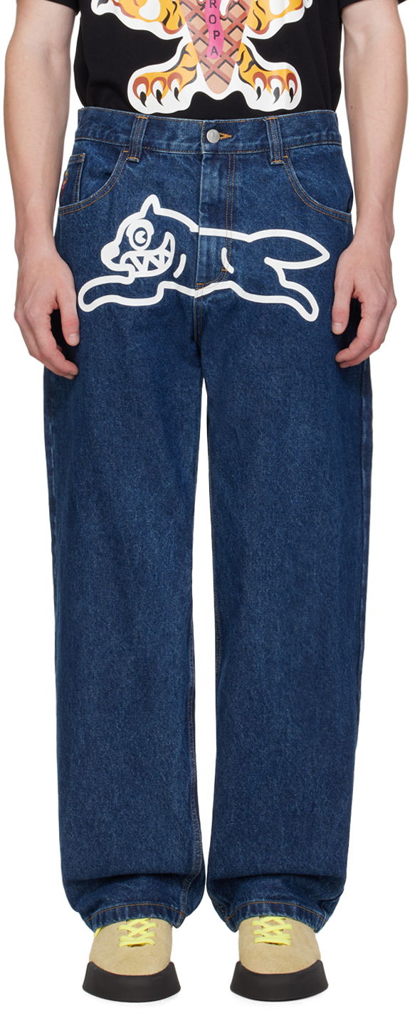 Kavbojke BBC IceCream Running Dog Double Scoop Jeans Modra | ICD002