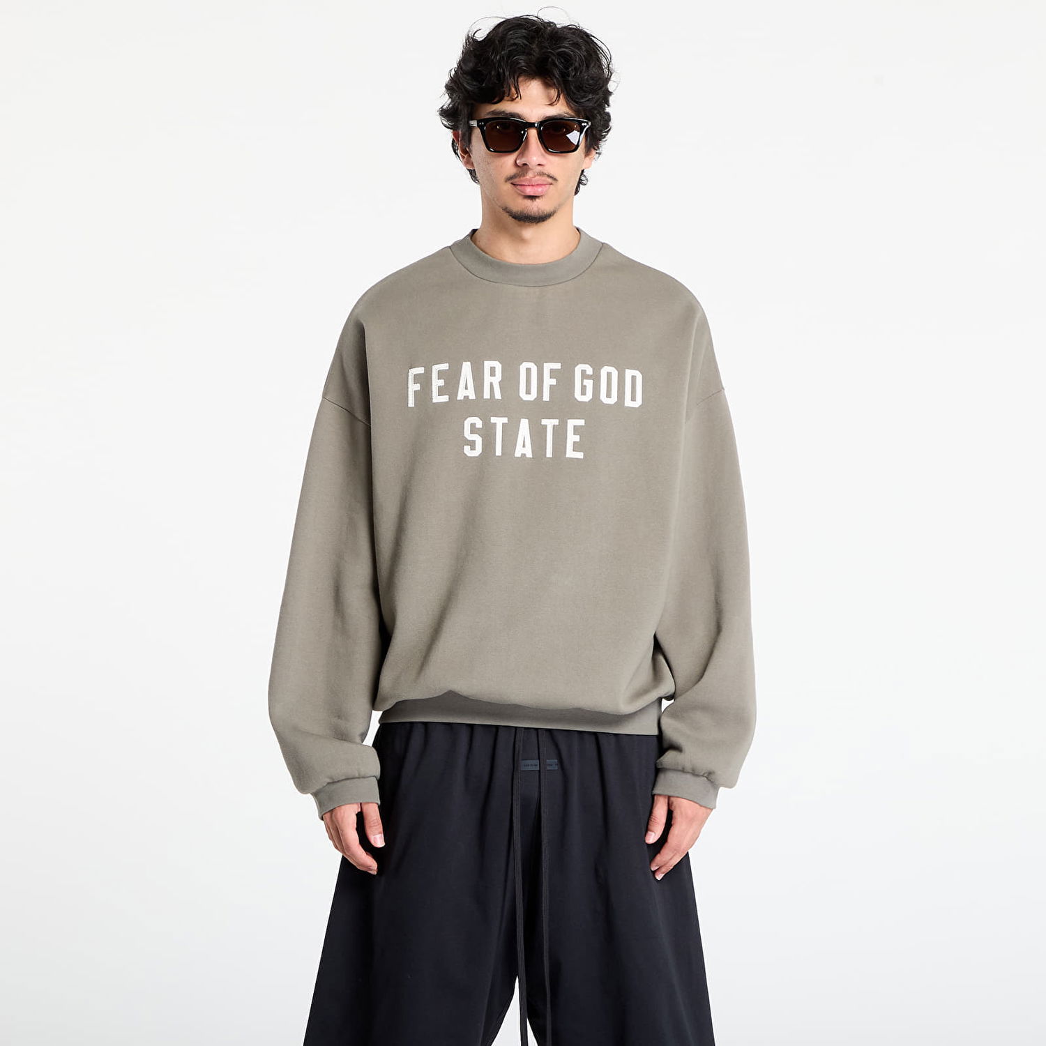 Pulover Fear of God Fear of God Essentials 90's Crewneck Sweatshirt Zelena | 192SP256557F-245, 0