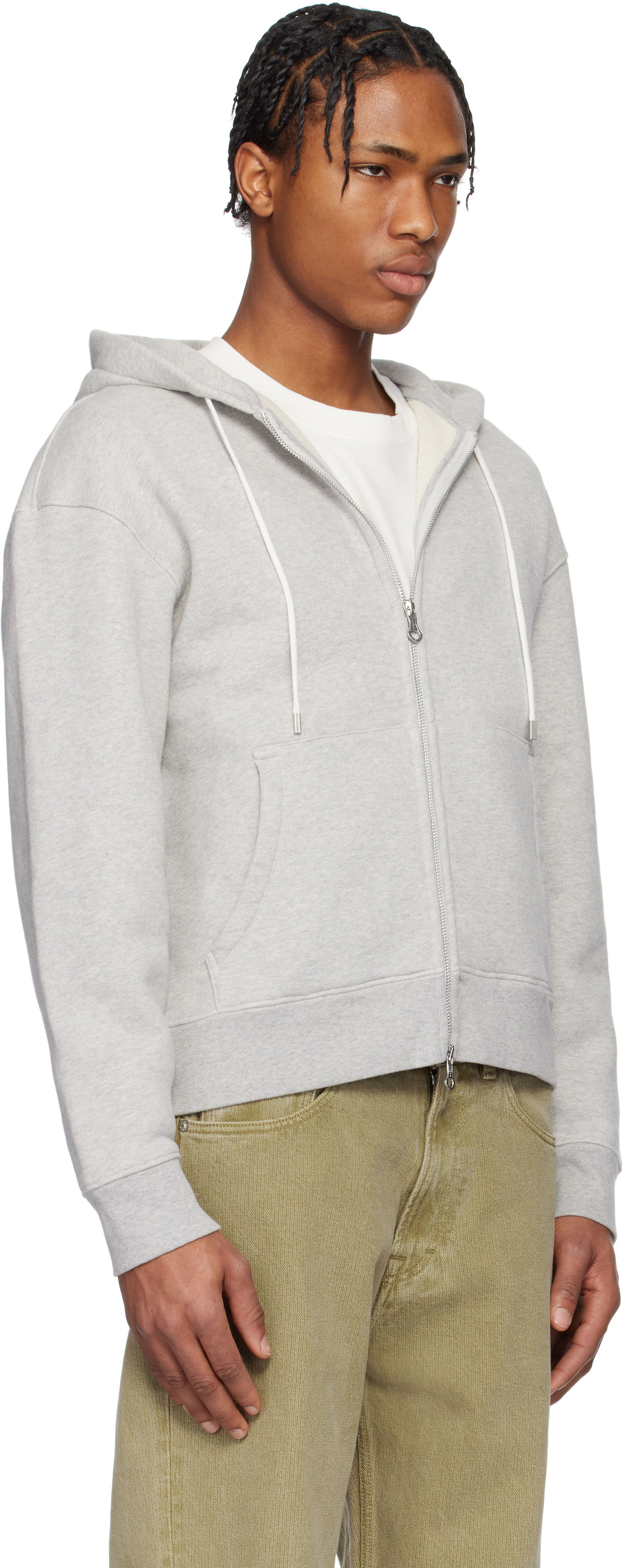 Pulover OUR LEGACY Our Legacy Rascal Zip-Up Hoodie Siva | M2256RG, 1
