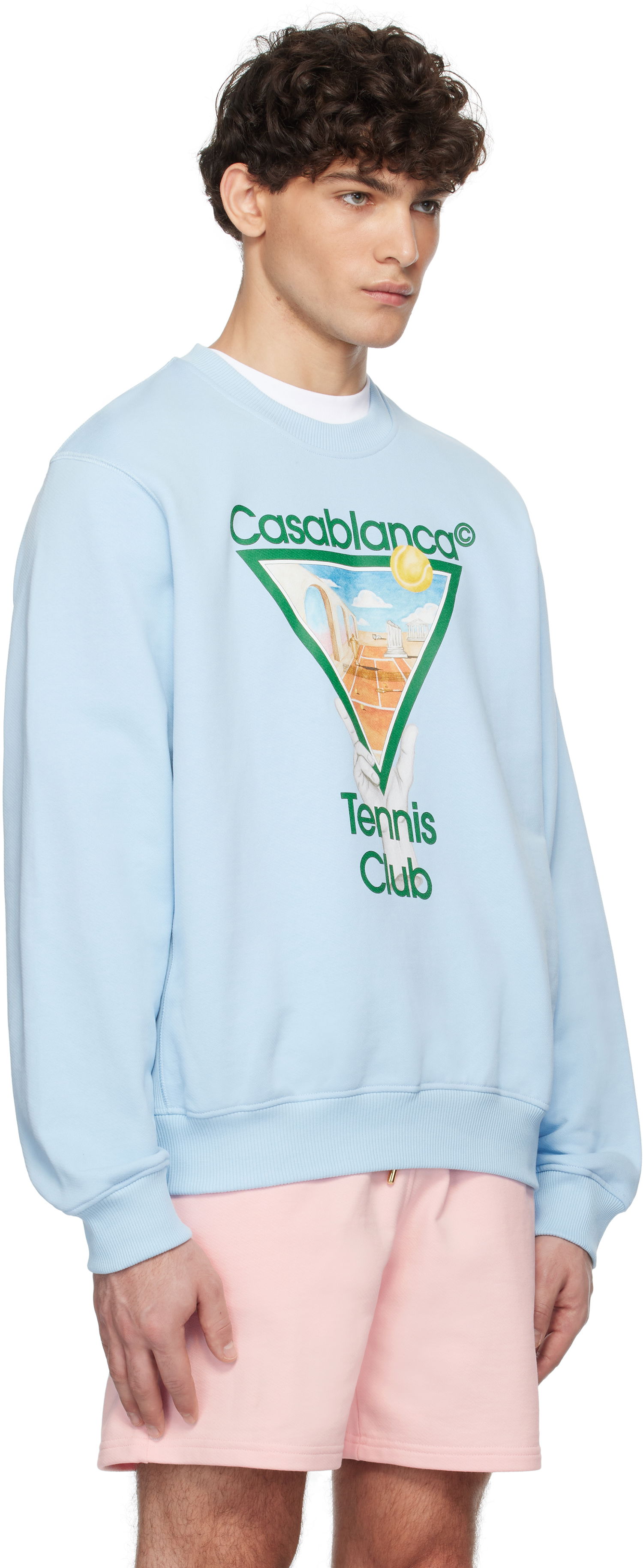 Pulover Casablanca Tennis Icon Sweatshirt Modra | U-MPS25-JTP-293-03, 1