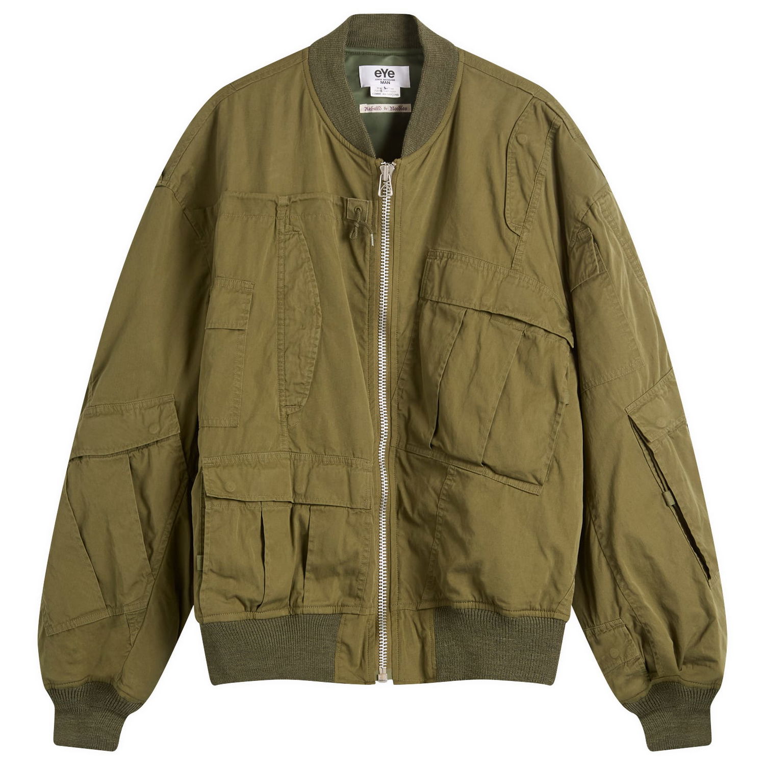 Bomber jakna Junya Watanabe Junya Watanabe MAN x Needles Cotton Nylon Bomber Jacket, Size Small Zelena | WP-J902-100-1, 0