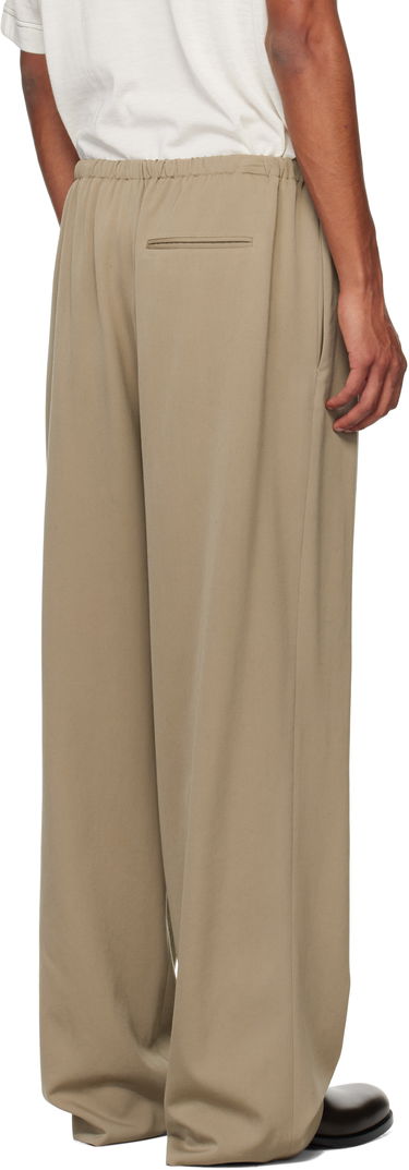 Hlače The Row The Row Donatello Wide-Leg Trousers Bež | 657-W3038, 2