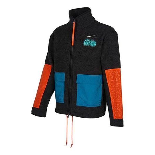Jakna Nike Contrast Color Stitching Loose Sports Jacket Črna | DQ5061-010