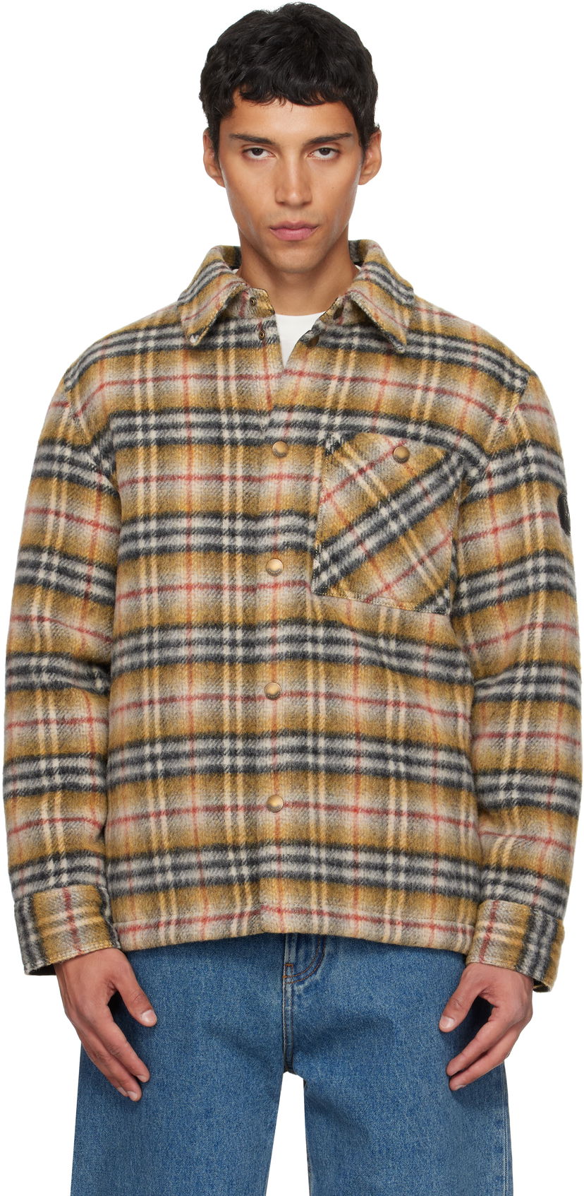 Jakna Burberry Burberry Check Insulated Jacket Rumena | 8110913