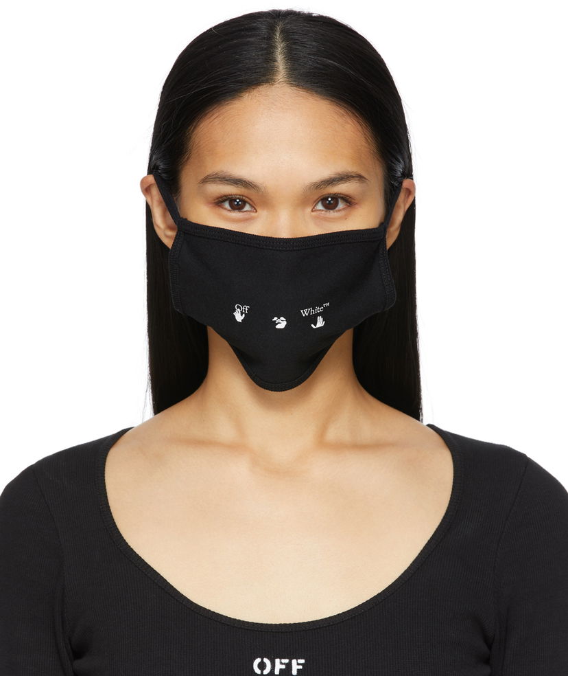 Oblačila Off-White Black New Logo Mask Črna | OMRG001R21JER0011001