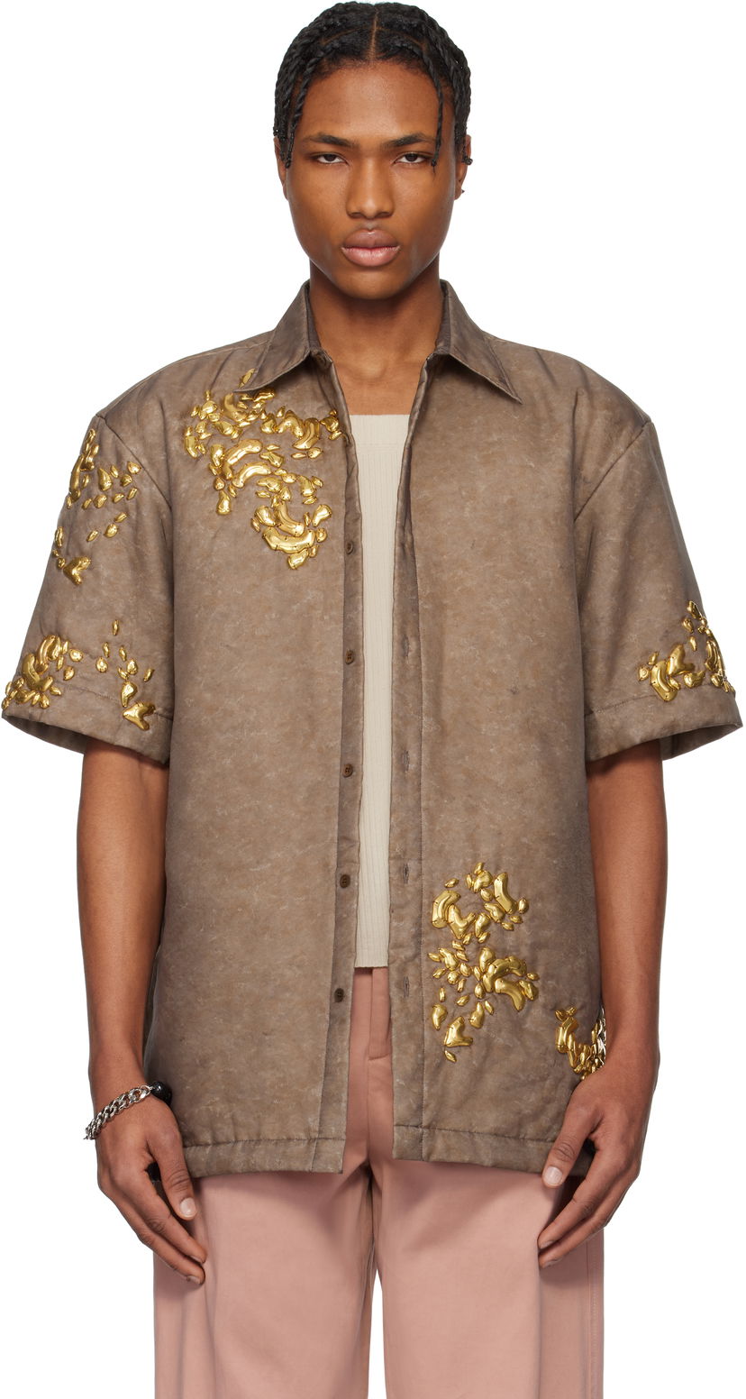 Srajce Dries Van Noten Dries Van Noten Graphic Hardware Shirt Rjava | 251-020752-1501
