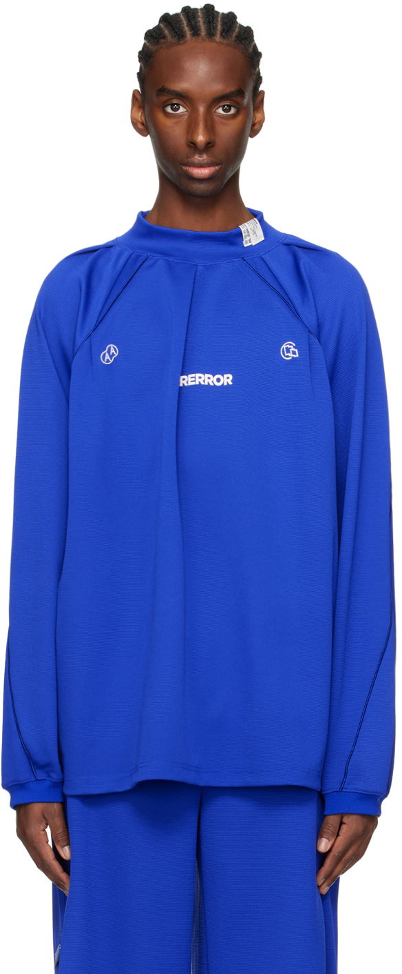 Majica ADER ERROR Siz Long Sleeve T-Shirt Modra | BN01SSSW0104BL, 0