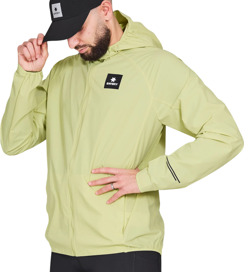 Vetrovka Saysky Saysky Clean Pace Flex Hooded Jacket Rumena | nmrja20c312