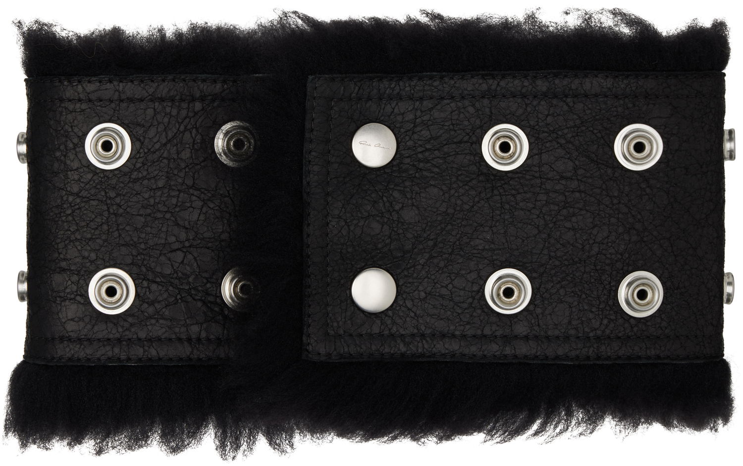 Šala Rick Owens Rick Owens Concordians Shearling Neck Band Črna | RU02E1433 LSHC, 0