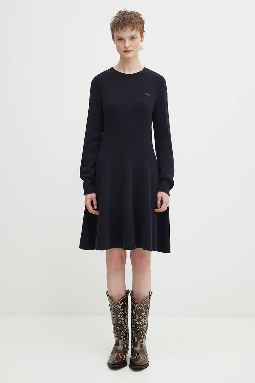 Obleke Lacoste Lacoste Mini Dress Mornarica | EF4161