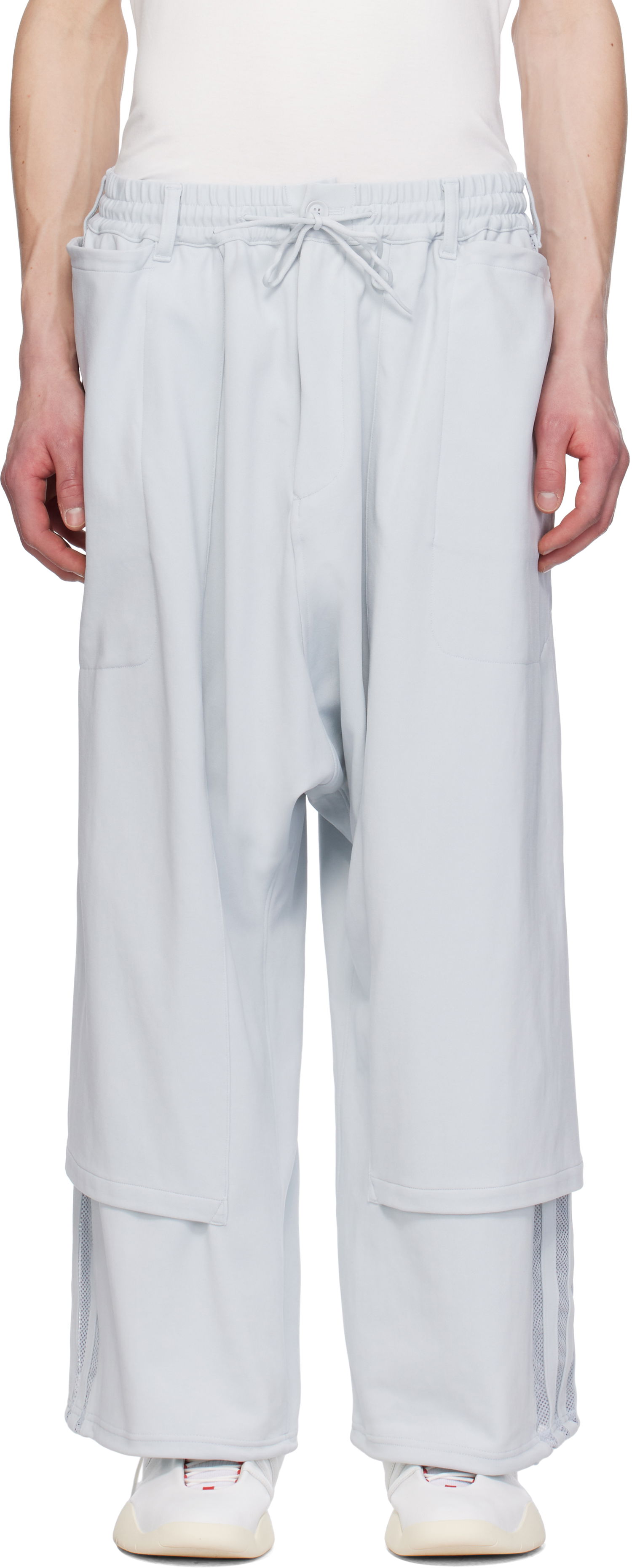 Trenirka Y-3 Y-3 3-Stripes Open Hem Sweatpants Siva | JM7831, 0