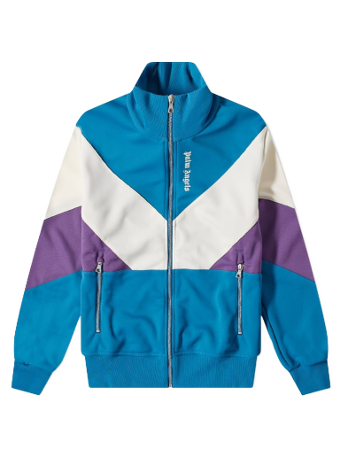 Bomber jakna Palm Angels Colourblock Track Jacket Modra | PMBD034F22FAB0014703