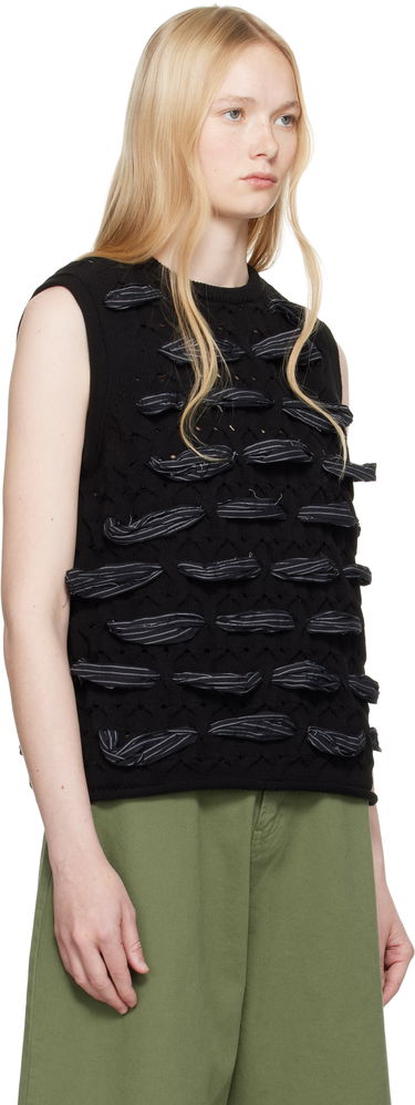Pleteni pulover ADER ERROR ADER error Knit Vest Črna | BO01SSKT0202BK, 1