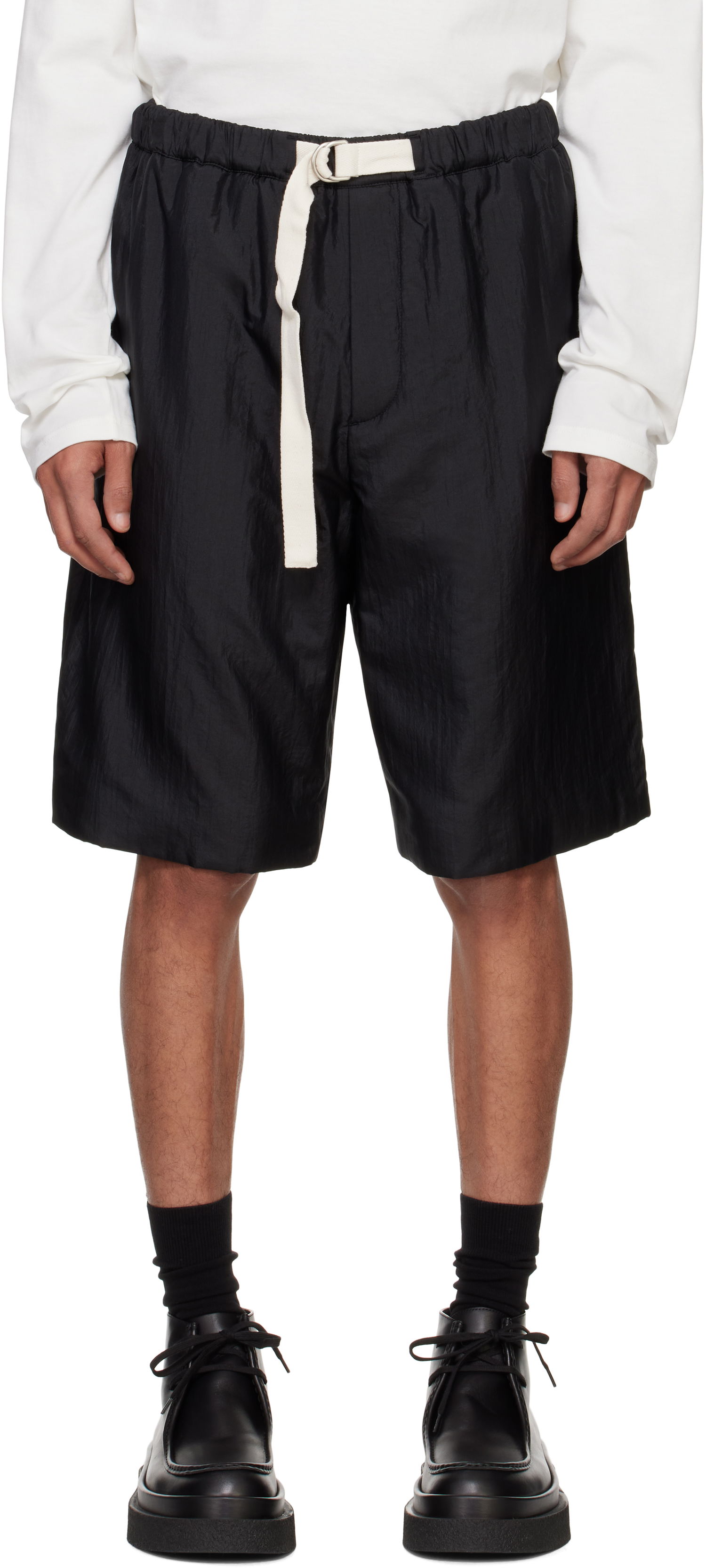 Kratke hlače Jil Sander Jil Sander Drawstring Shorts Črna | J47KA0271_J70003, 0