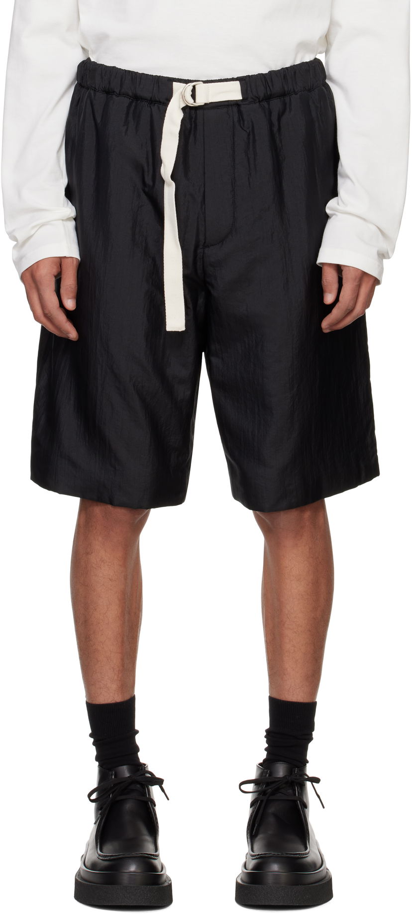 Kratke hlače Jil Sander Jil Sander Drawstring Shorts Črna | J47KA0271_J70003