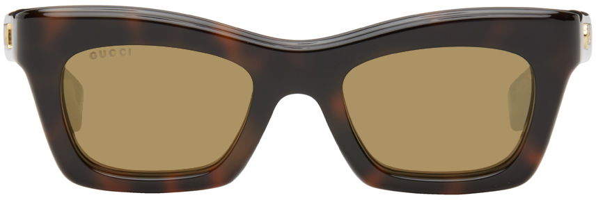 Sončna očala Gucci Brown Rectangular Sunglasses Rjava | GG1773S, 0