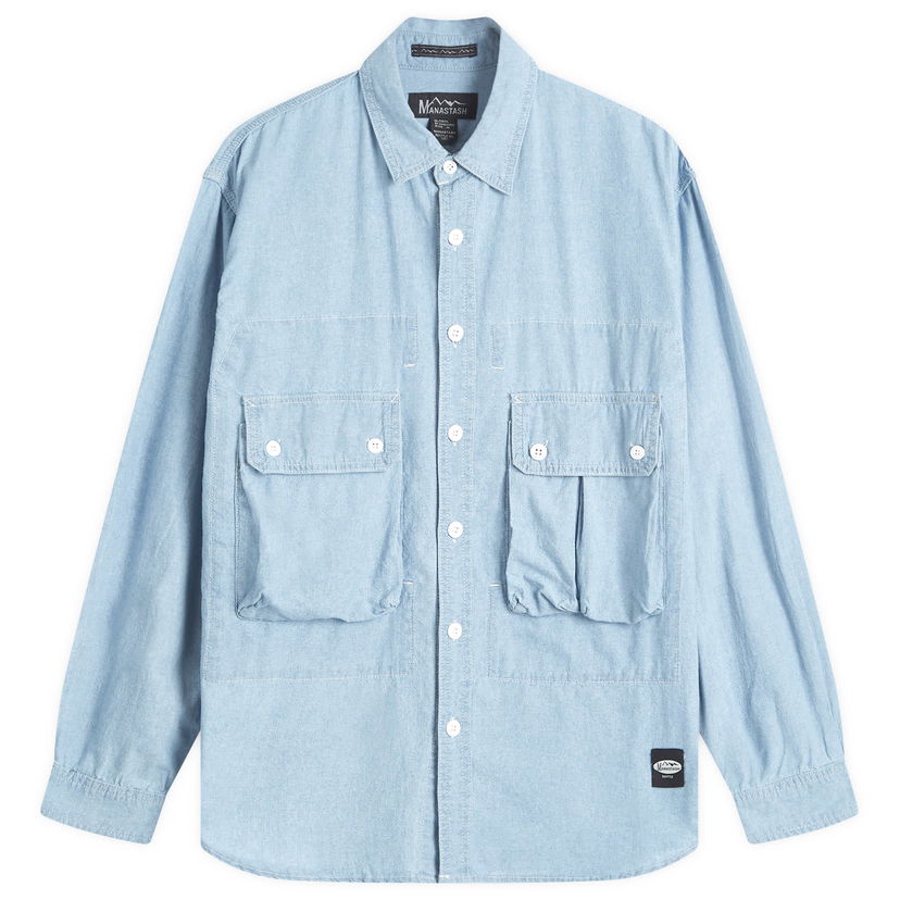 Srajce Manastash Cargo Pocket Work Shirt Modra | 7924220001-432