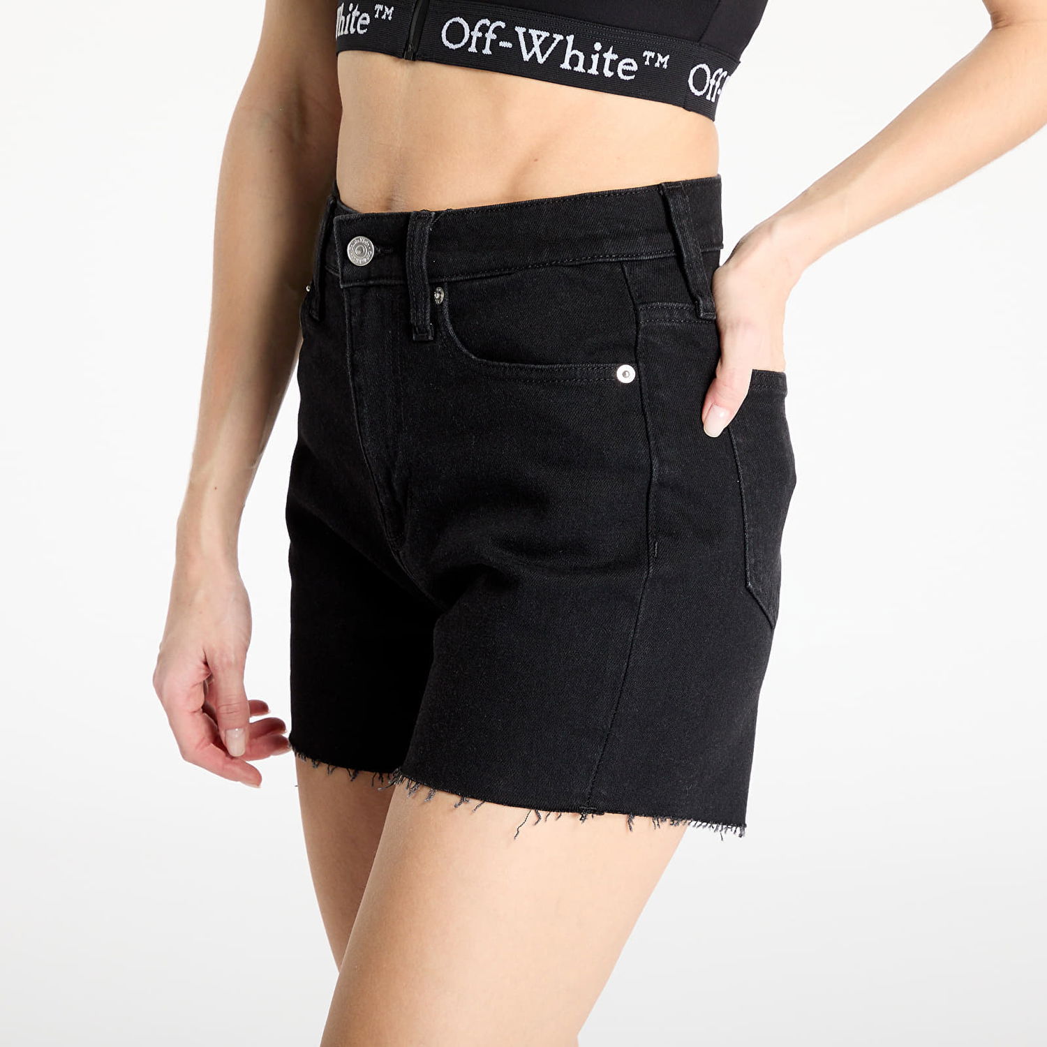 Kratke hlače CALVIN KLEIN Calvin Klein Jeans Mom Denim Shorts Črna | J20J225154 1BY, 1