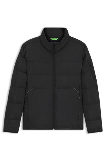 Puhovka BOSS Water-repellent down jacket with sleeve pocket Črna | 50544322