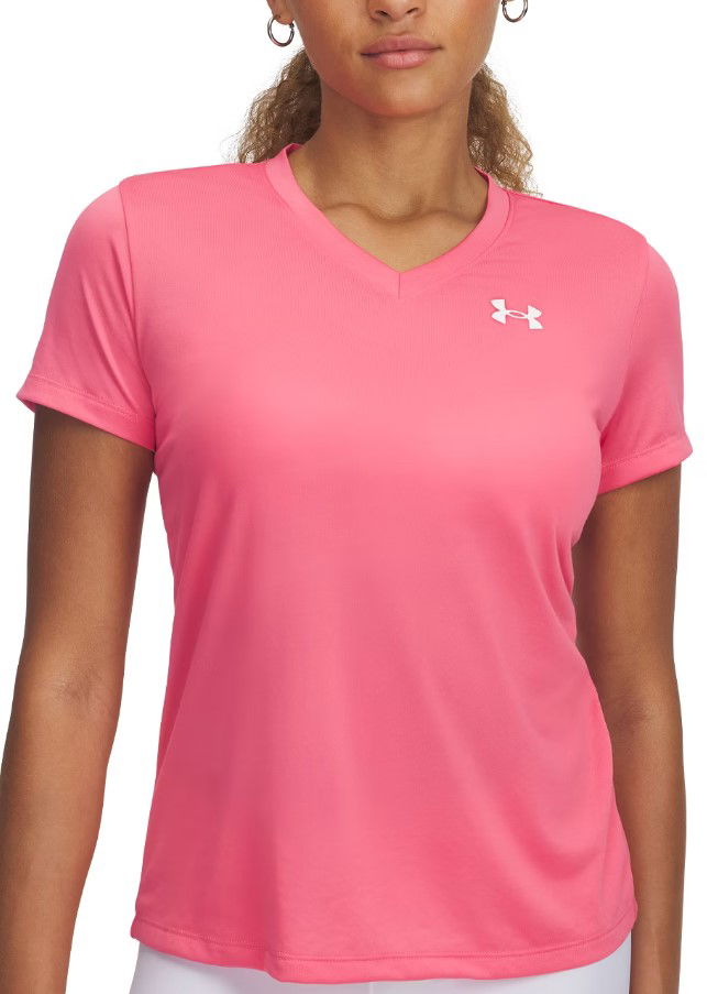 Majica Under Armour Under Armour Tech Short Sleeve V-Neck T-Shirt Roza | 1384229-672
