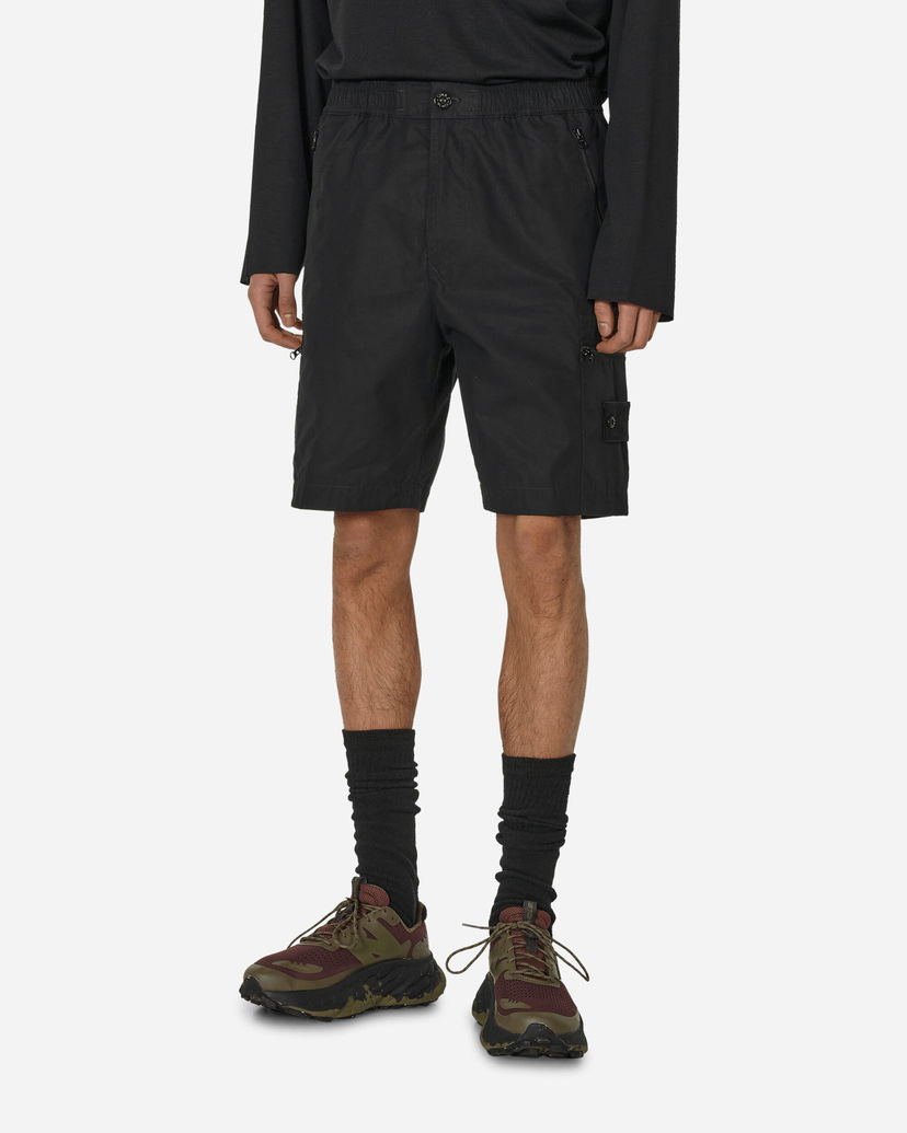 Kratke hlače Stone Island Ghost Piece Cargo Shorts Črna | 8015L07F1 V0029