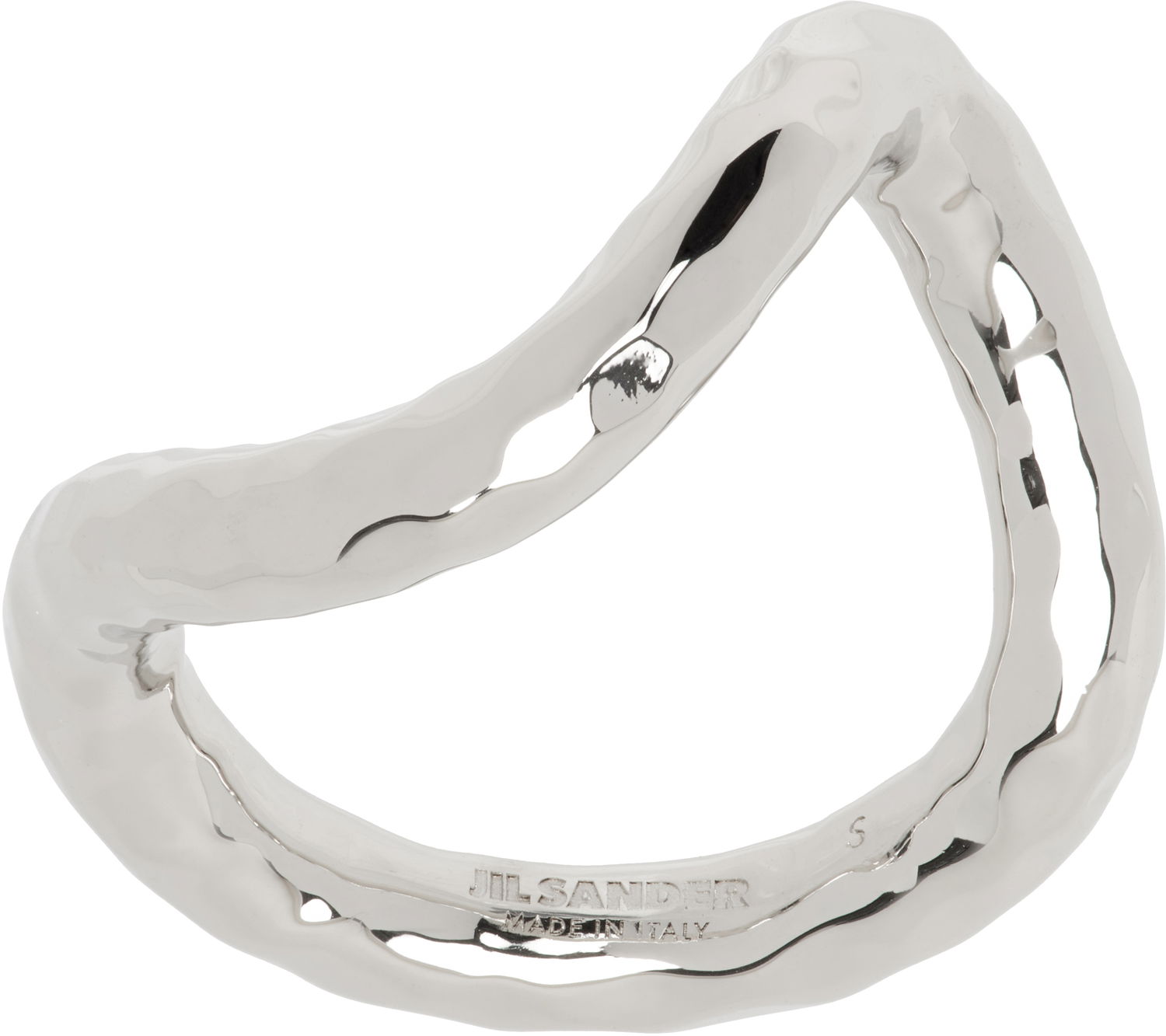 Prstan Jil Sander Jil Sander Hammered Ring Kovinski | J30UQ0039_P6959, 0