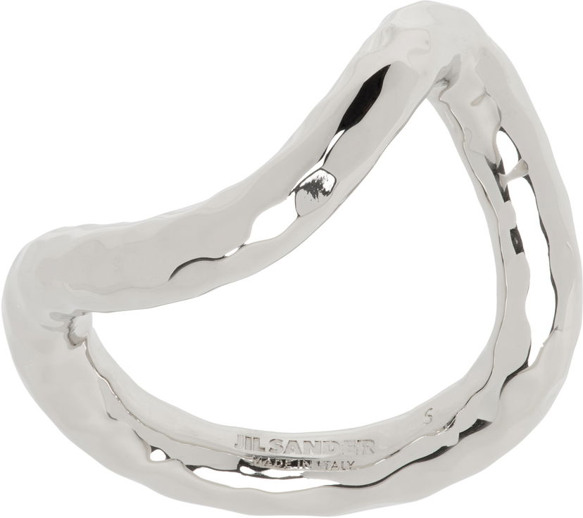 Prstan Jil Sander Jil Sander Hammered Ring Kovinski | J30UQ0039_P6959