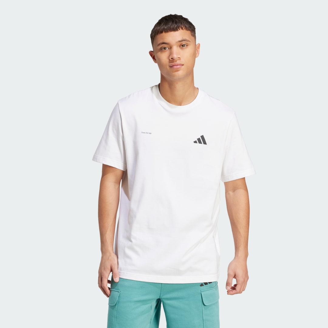 Majica adidas Performance Power Of Three Graphic T-Shirt Bela | JW0835, 0