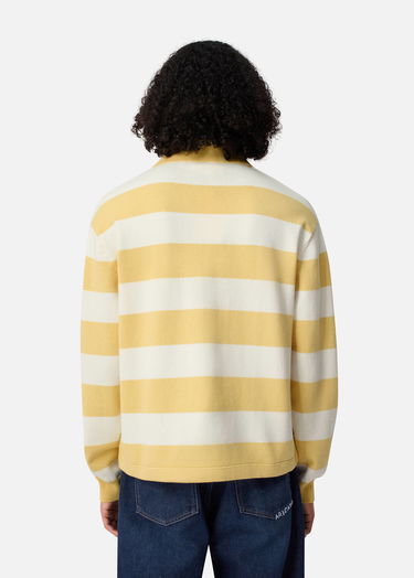 Pleteni pulover AXEL ARIGATO Frey Striped Long-sleeved Polo Sweater Večbarvna | A3315003, 4