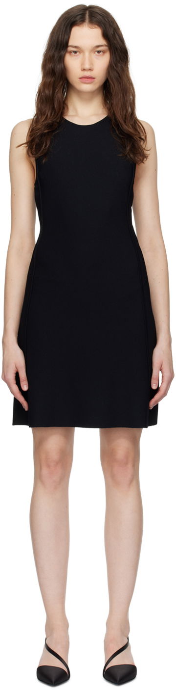 Obleke Stella McCartney Compact Minidress Črna | 6K0610S2076