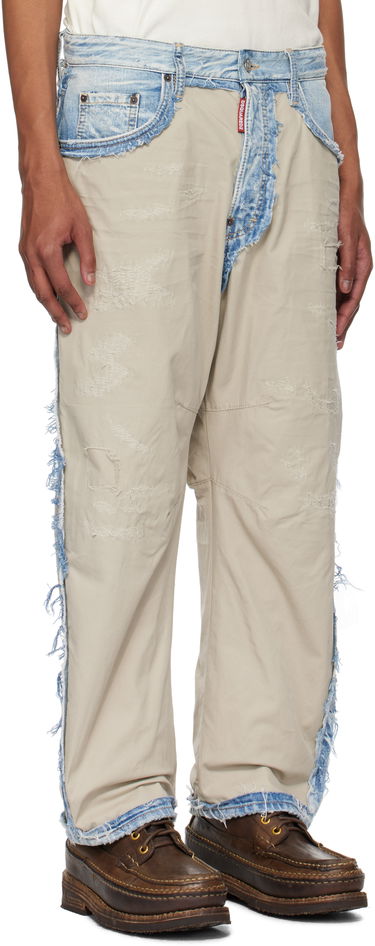 Kavbojke DSQUARED2 Dsquared2 Super Ripped Mixed Jeans Modra | S74LB1630_S30309, 1