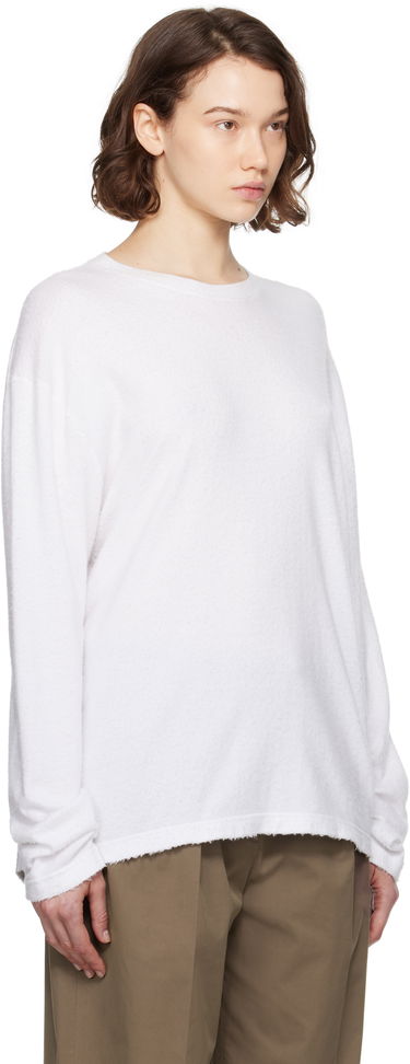 Pleteni pulover The Row The Row Kabira Sweatshirt Bela | 8942-Y916, 1