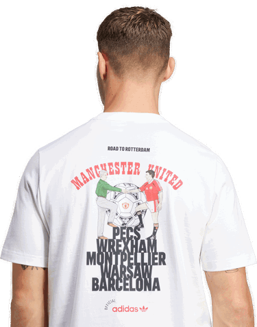 Majica adidas Performance Manchester United '91 T-Shirt Bela | JC9389, 3