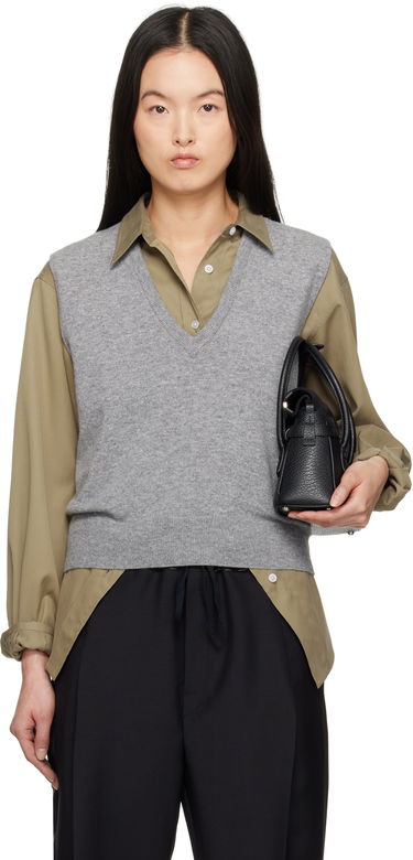 Pleteni pulover Maison Margiela Maison Margiela Knit Vest Siva | S51FB0077 M13090, 0