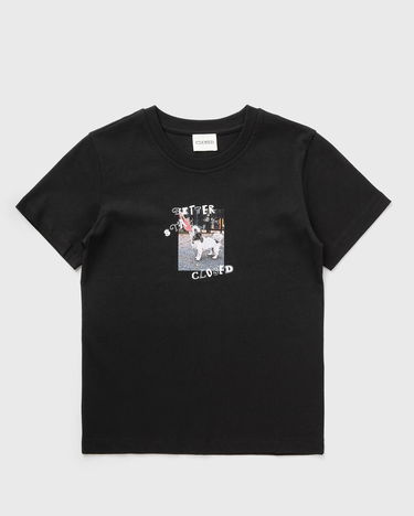 Majica CLOSED Printed T-Shirt with 'Better Stay Closed' Dog Graphic Črna | C95927-44H-PR-100, 0