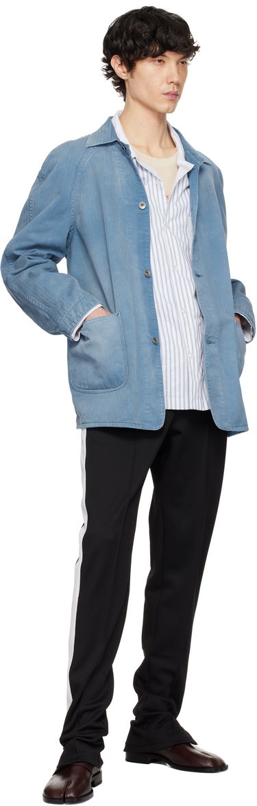 Jakna Maison Margiela Maison Margiela Distressed Caban Denim Jacket Modra | S50AM0635 M30024, 3