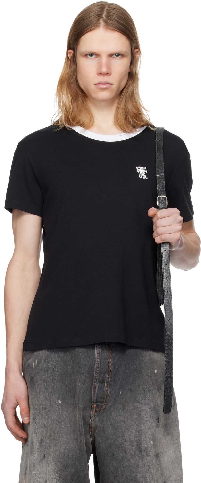 Majica Acne Studios Acne Studios Regular Fit T-Shirt Črna | CL0318-